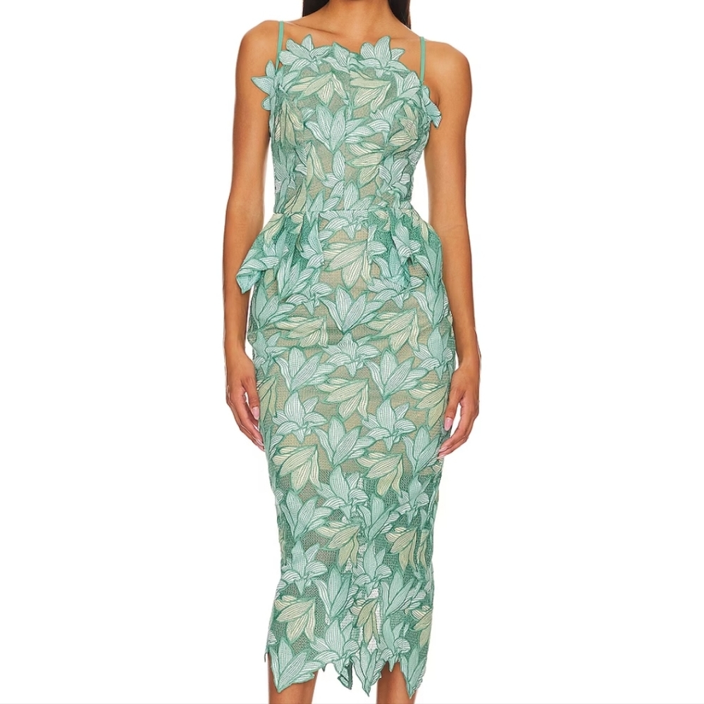 Vinyles Midi Dress in Mint ELLIATT XS
